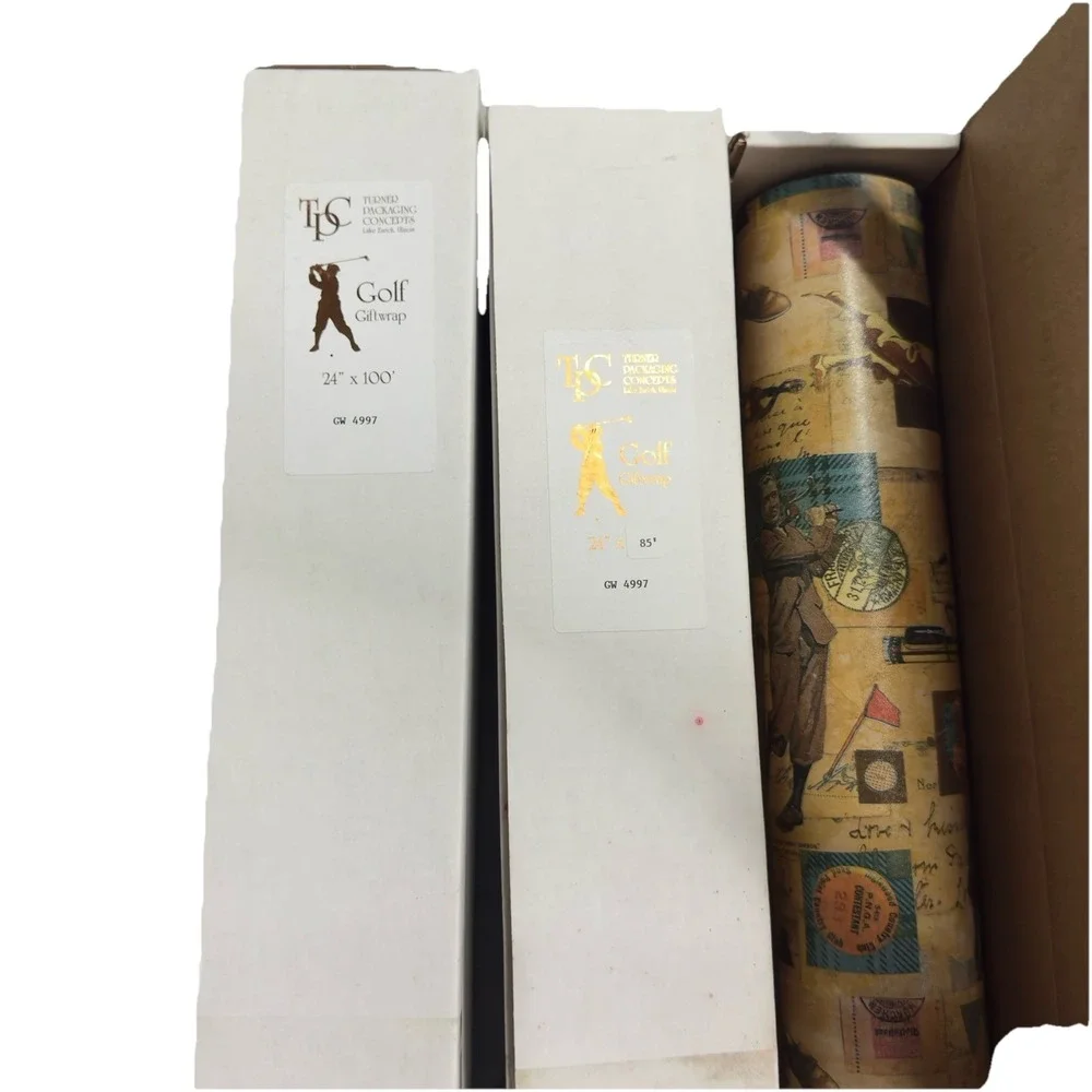 Vintage Premium TPC Classic Golf Wrapping Paper GW4997 24